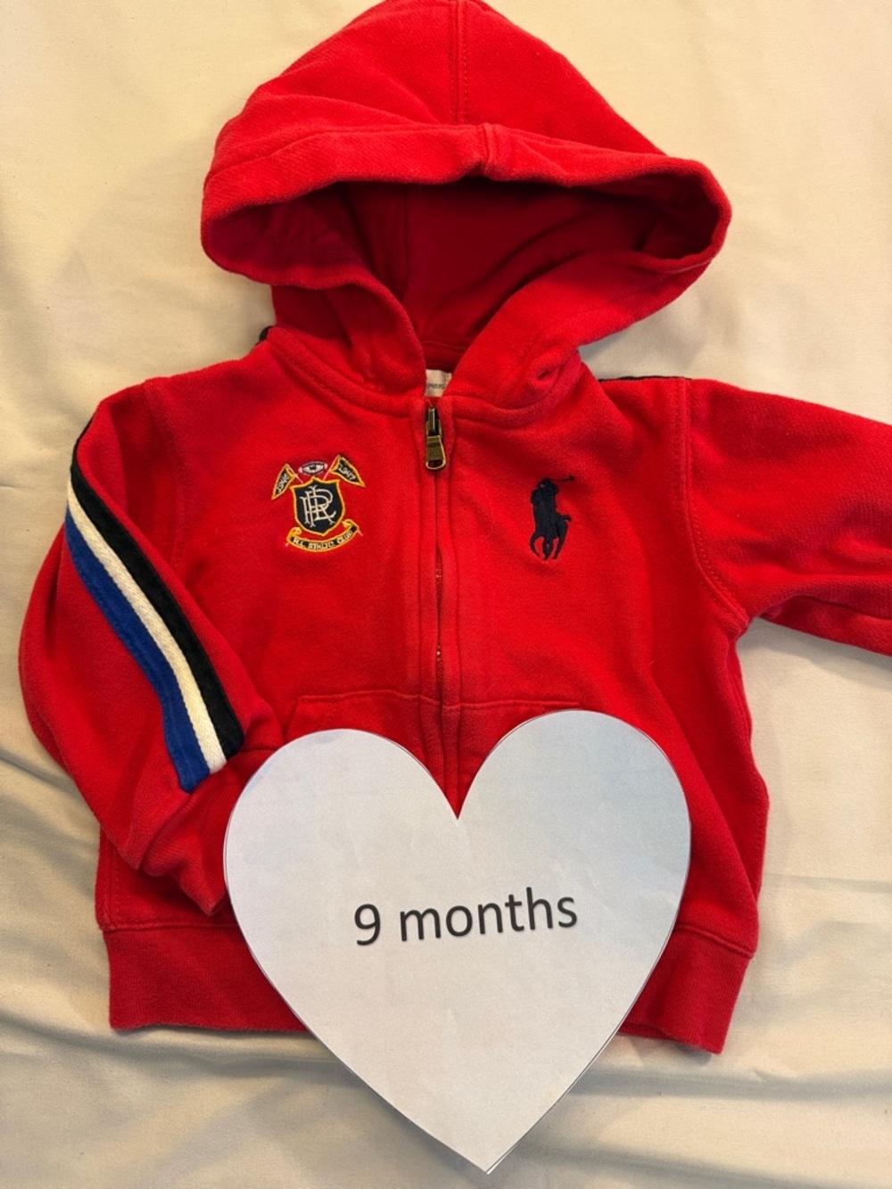 Ralph Lauren Kids Red Zip-Up Hoodie